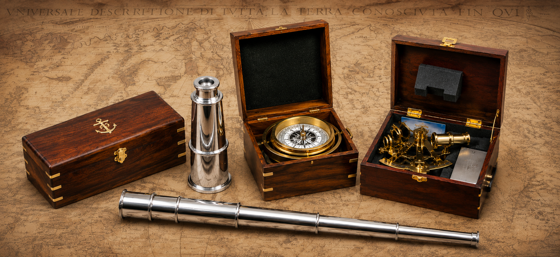 Compass Sextant Spyglass
